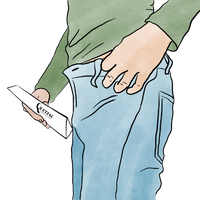 Plaquez-le contre votre vulve pour un bon maintien